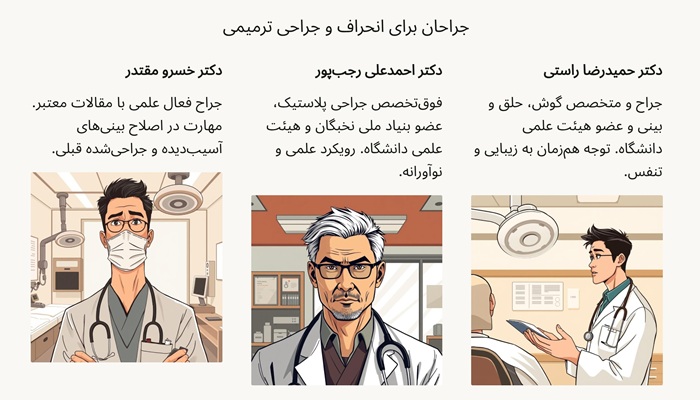 بهترین دکتر عمل بینی تهران