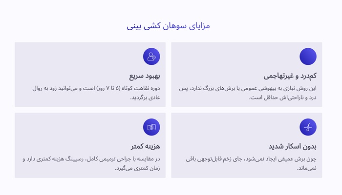 سوهان کشی بینی بعد از عمل 3 مزایای سوهان کشی بینی