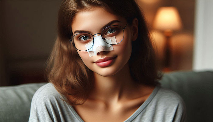 چند وقت بعد از عمل بینی می‌توان عینک زد