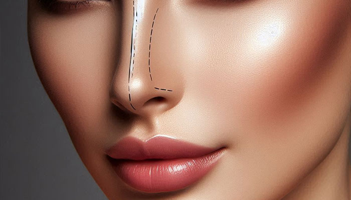 خط کانتور در عمل بینی