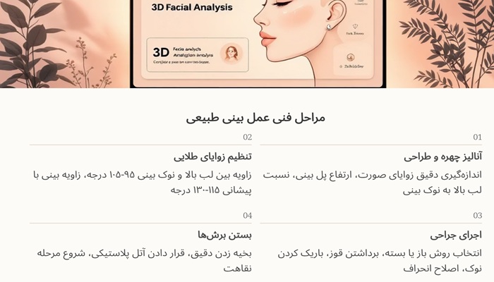 هزینه عمل بینی طبیعی 21 مراحل فنی عمل