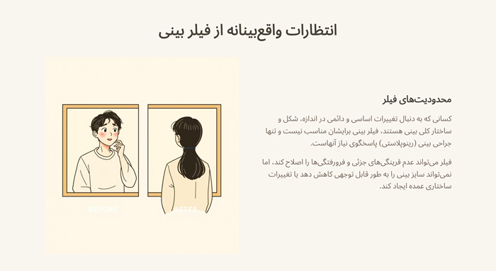 فیلر بینی برای چه کسانی مناسب است؟ 3 چه کسانی نباید تزریق فیلر بینی انجام دهند