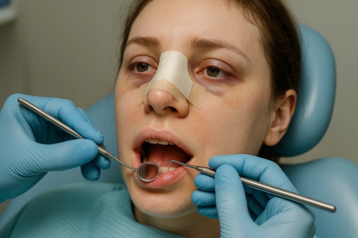 نکات مراجعه به دندانپزشکی قبل یا بعد عمل بینی