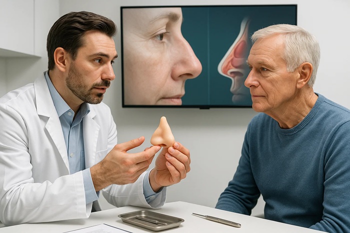 عمل بینی در افراد مسن