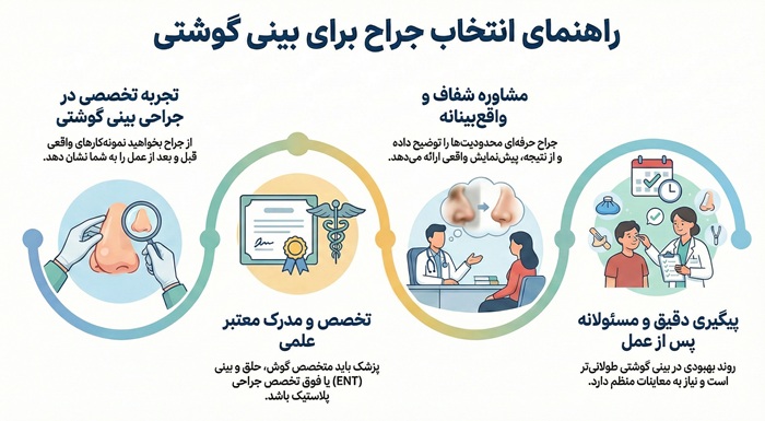 هزینه عمل بینی گوشتی 25 چگونه جراح خوب برای بینی گوشتی انتخاب کنیم؟